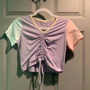 Romwe Colorblock Tshirt